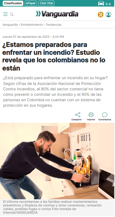 Vanguardia: Estamos preparados para enfrenar un incendio?