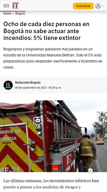 Prensa Anraci: Espectador - Ocho de cada diez personas no sabe actuar ante un incendio