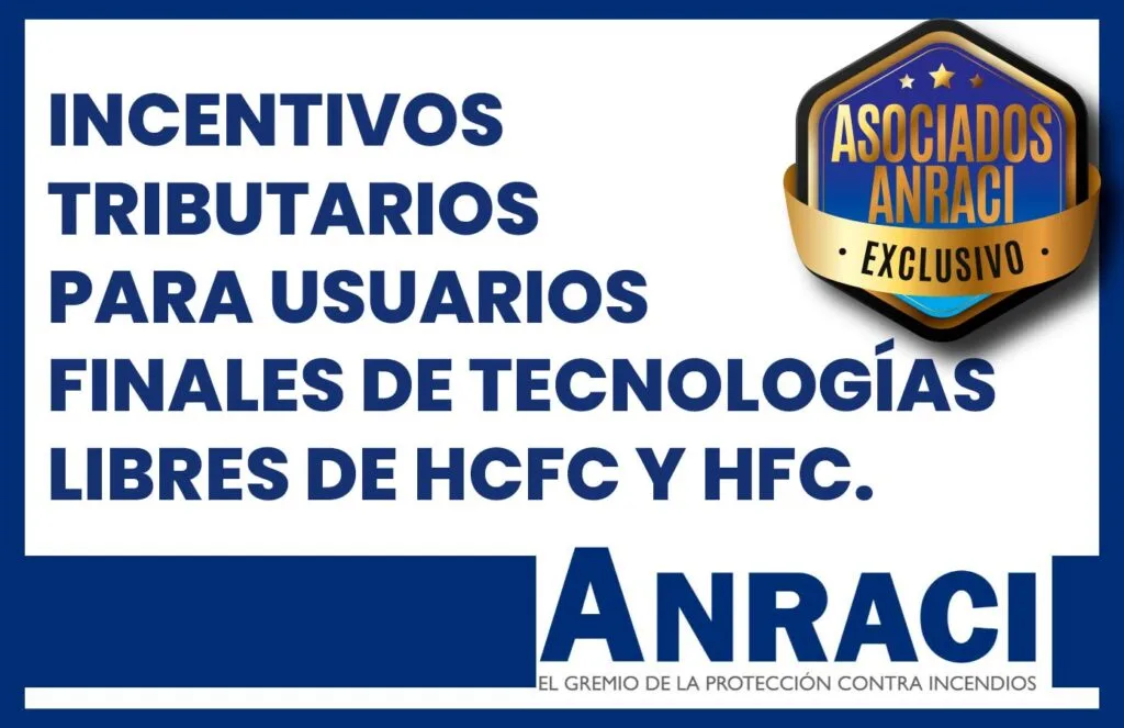 incentivos tributarios para usuarios finales de tecnologías libres de HCFC y HFC.