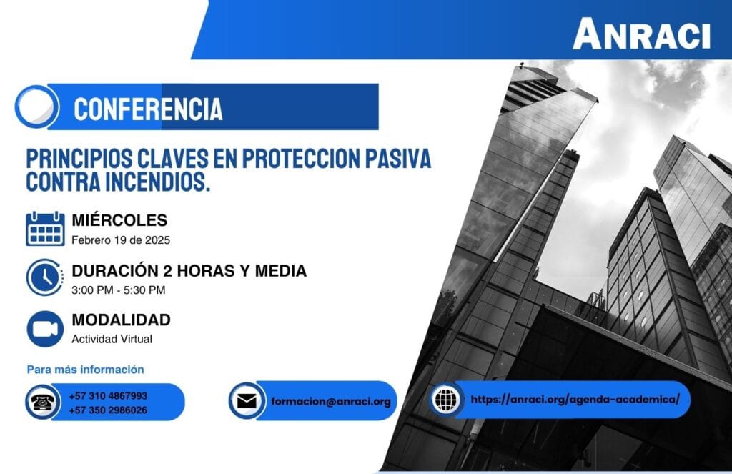 Conferencia Principios Claves en Protección Pasiva Contra Incendios.