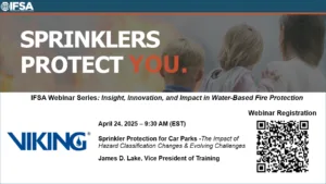 Webinar IFSA Gratuito: Protección con Rociadores en Parques de Estacionamiento