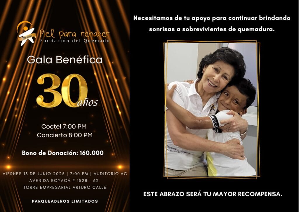 Gala Benéfica 2025: Unidos por la recuperación de pacientes quemados