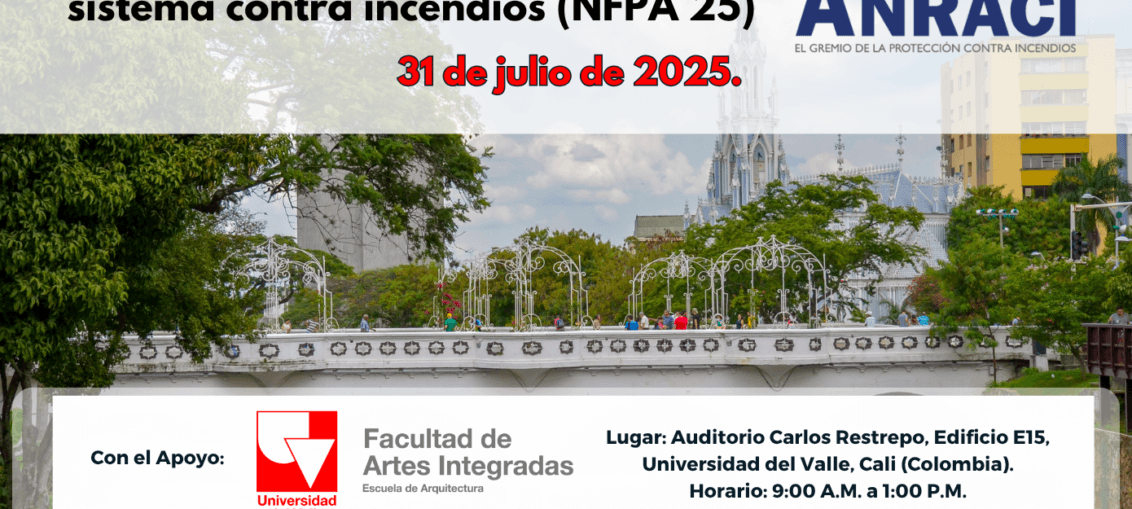 Conferencia de Mantenimiento de Sistemas Contra Incendios (NFPA 25) dentro de la ruta de Protección Contra Incendios y Seguridad Humana.