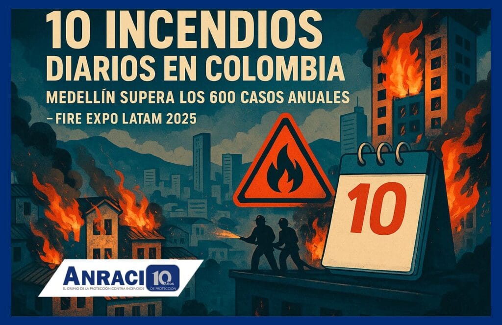 Cada día 10 incendios estructurales afectan a Colombia: Medellín concentra más de 600 casos anuales
