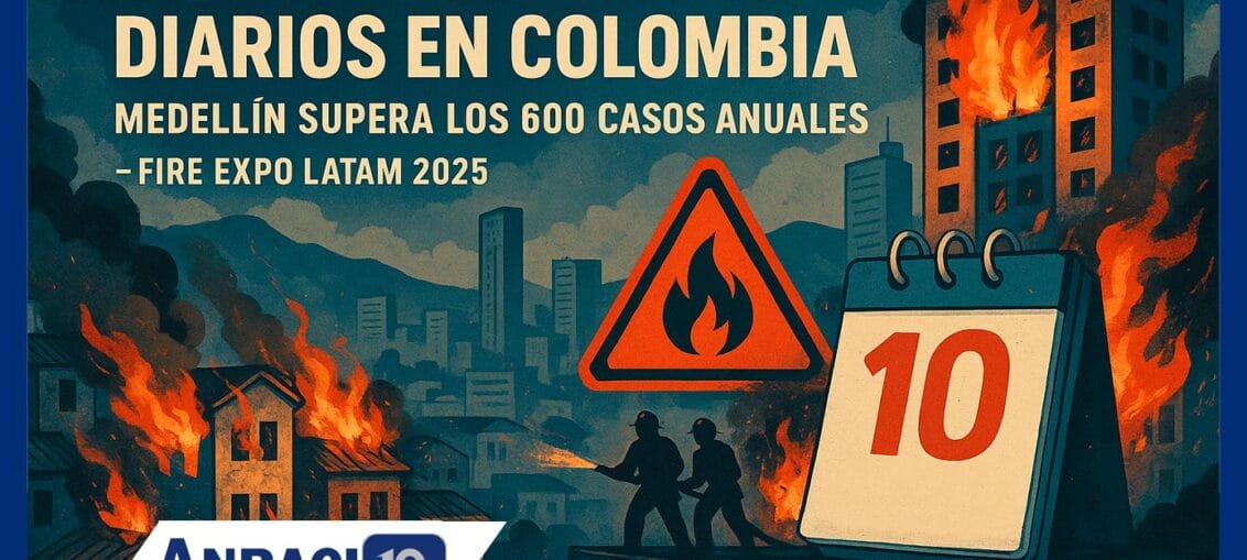 Cada día 10 incendios estructurales afectan a Colombia: Medellín concentra más de 600 casos anuales