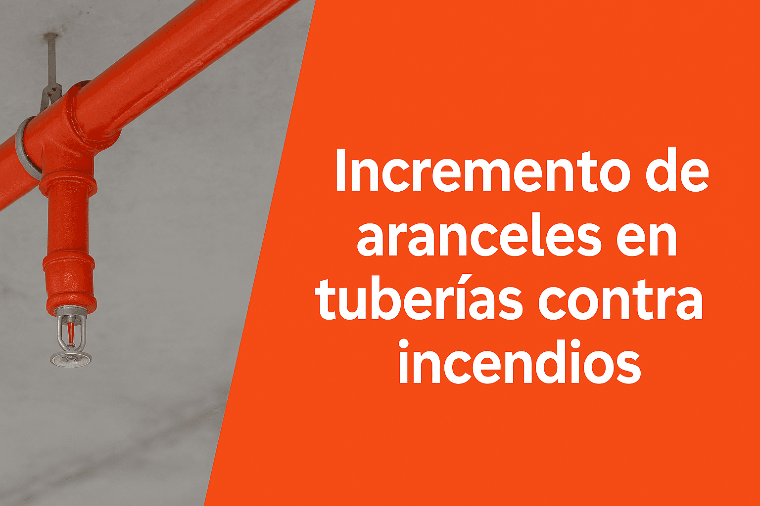 Alerta: Proyecto de Decreto que incrementa aranceles en tuberías contra incendios