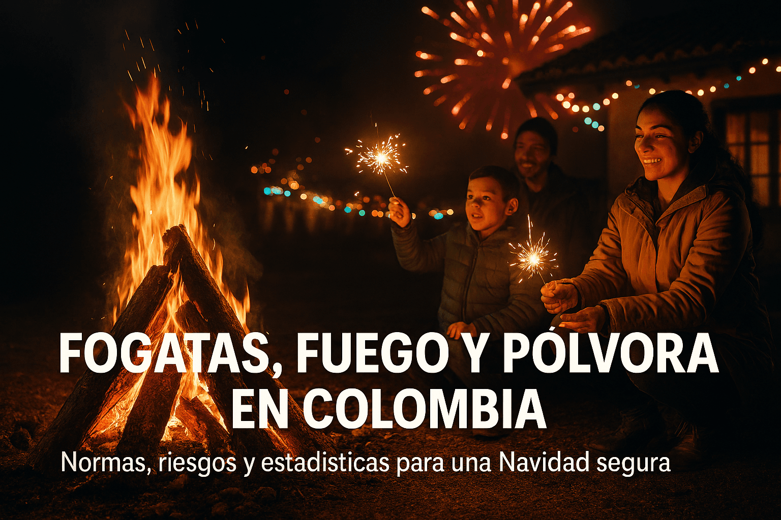 Fogatas, fuego y pólvora en Colombia – Normas, riesgos y estadísticas para una Navidad segura