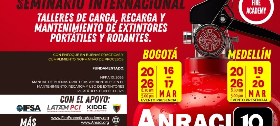 Seminario Internacional Talleres de Carga, Recarga y Mantenimiento de Extintores Portátiles y Rodantes.