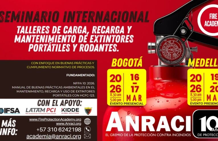 Seminario Internacional Talleres de Carga, Recarga y Mantenimiento de Extintores Portátiles y Rodantes.