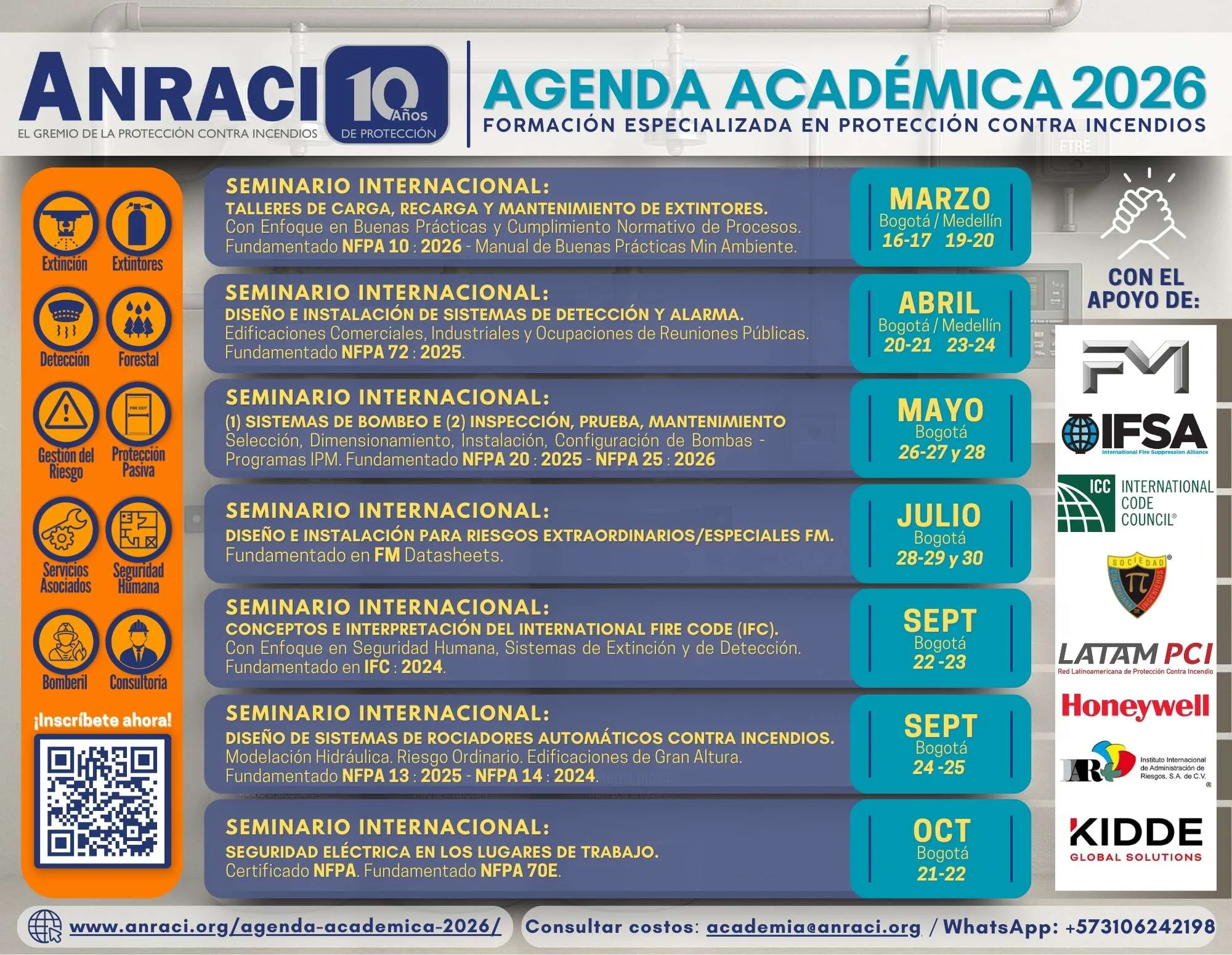 Agenda Académica Anraci 2026