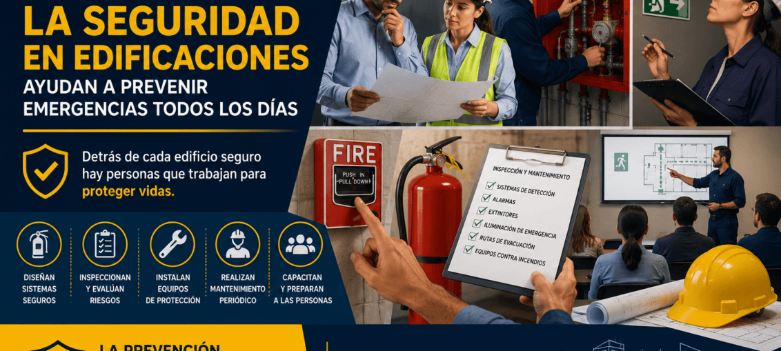 Los profesionales que trabajan por la seguridad en edificaciones ayudan a prevenir emergencias todos los días