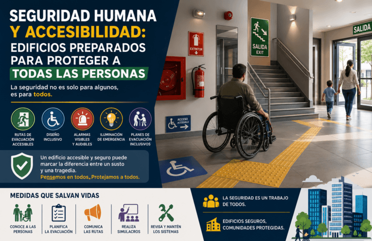 Seguridad humana y accesibilidad: edificios preparados para proteger a todas las personas