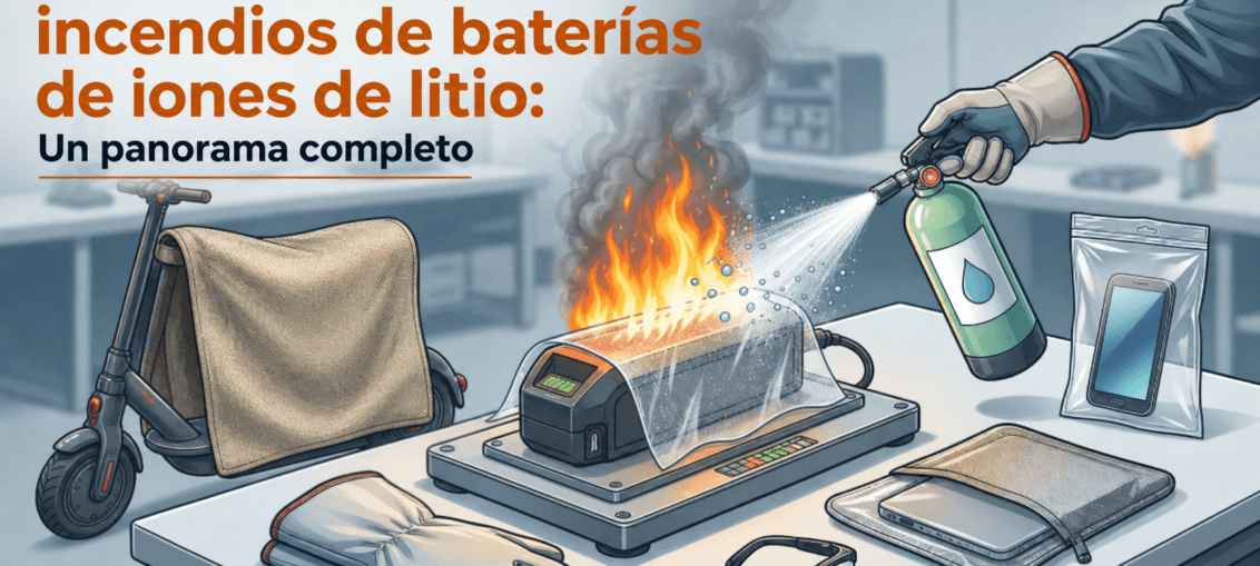 Soluciones disponibles para incendios de baterías de iones de litio: Un panorama completo 