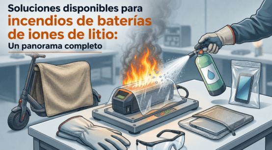 Soluciones disponibles para incendios de baterías de iones de litio: Un panorama completo 