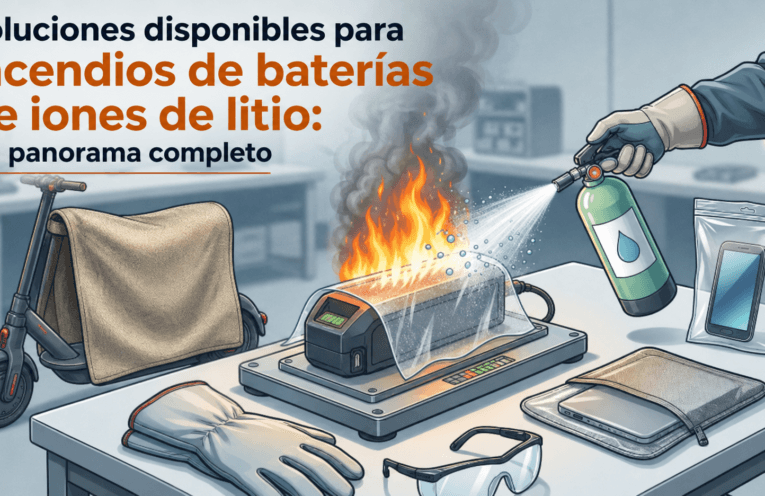 Soluciones disponibles para incendios de baterías de iones de litio: Un panorama completo 