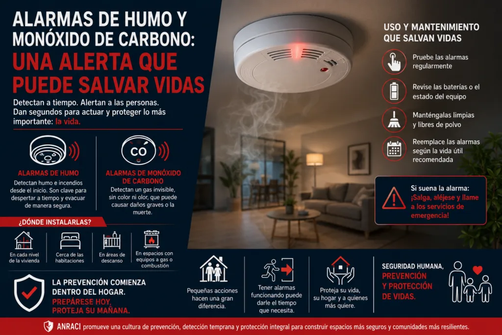 Alarmas de humo y monóxido de carbono: una alerta que puede salvar vidas