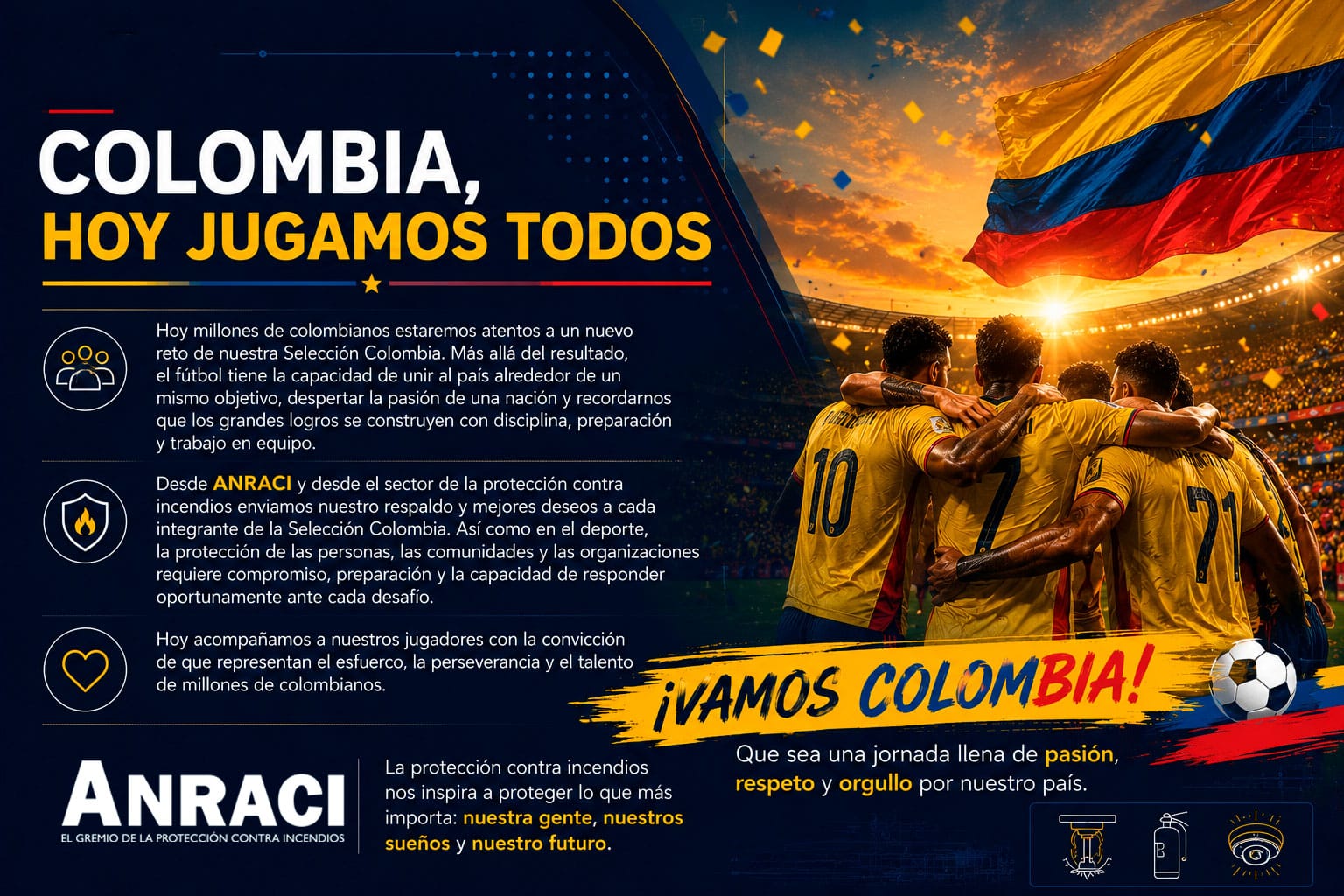 Colombia, hoy jugamos todos