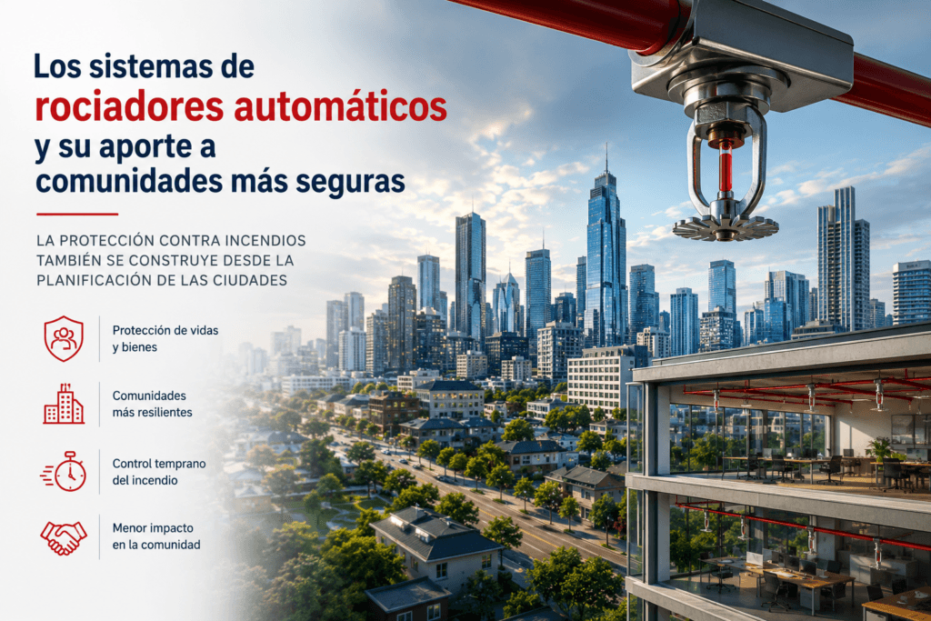 Los sistemas de rociadores automáticos y su aporte a comunidades más seguras