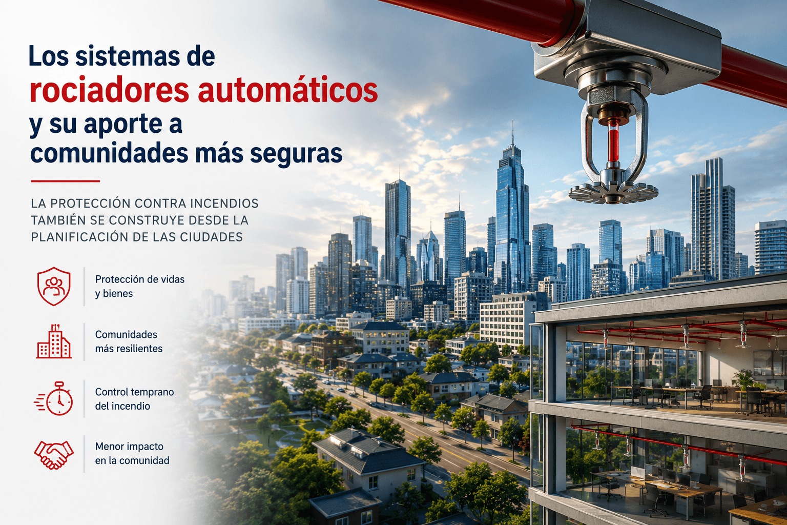 Los sistemas de rociadores automáticos y su aporte a comunidades más seguras