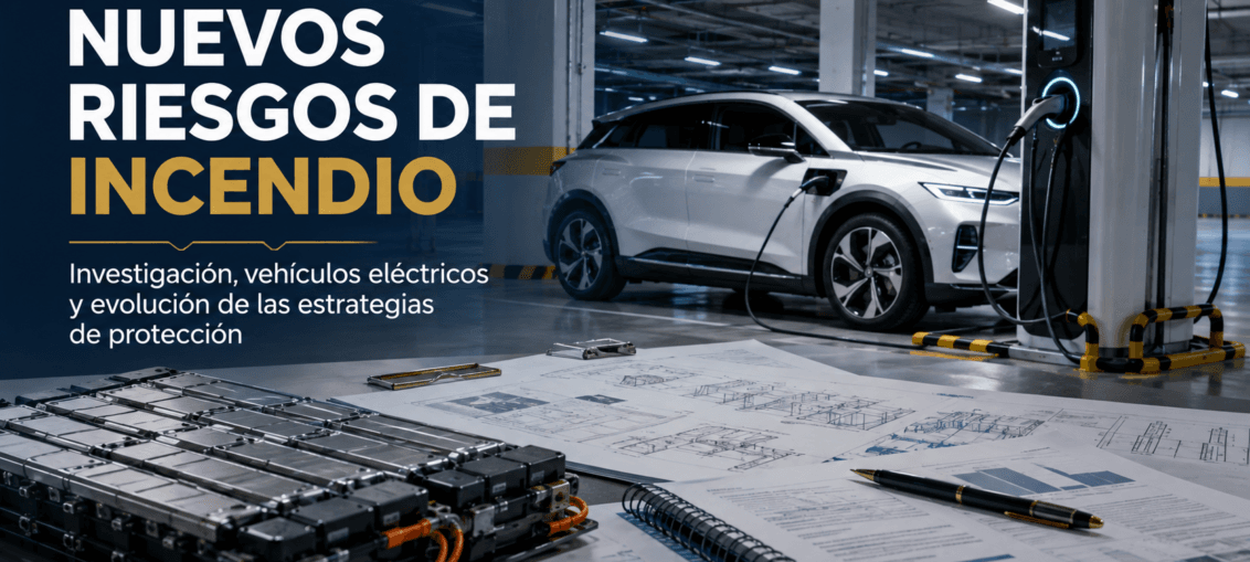Nuevos riesgos de incendio investigación, vehículos eléctricos y evolución de las estrategias de protección