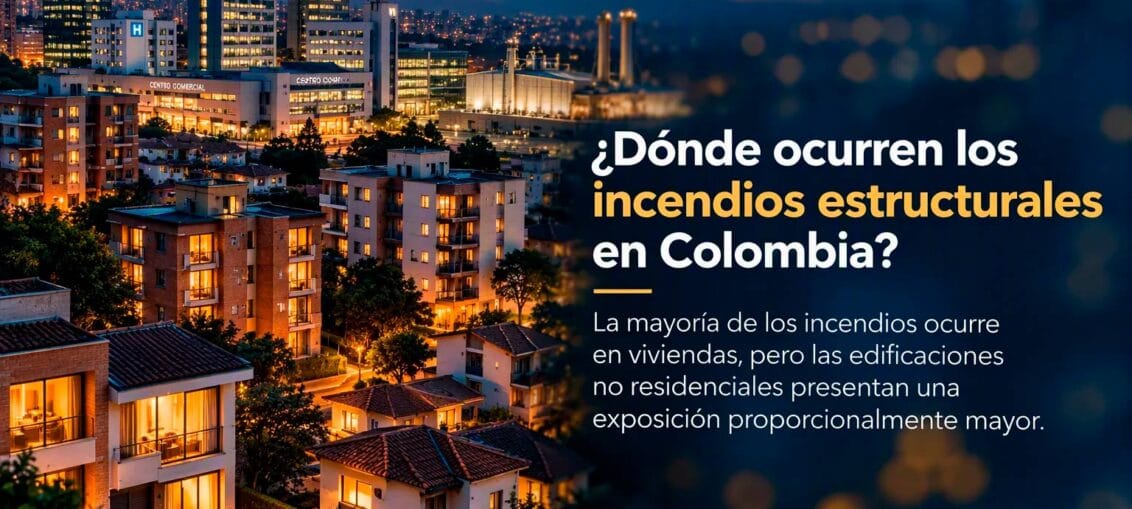 ¿Dónde ocurren los incendios estructurales en Colombia?
