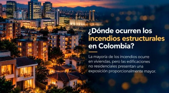 ¿Dónde ocurren los incendios estructurales en Colombia?