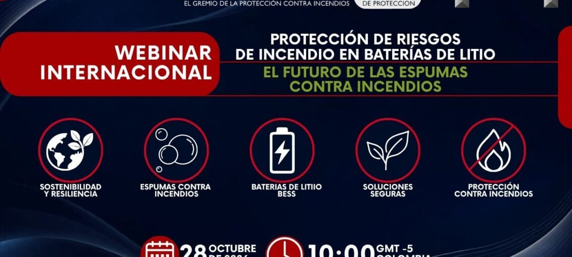 Protección de Riesgos de Incendio en Baterías de Litio y el Futuro de las Espumas Contra Incendios